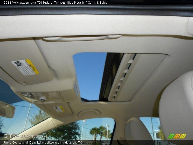 Tempest Blue Metallic / Cornsilk Beige 2012 Volkswagen Jetta TDI Sedan