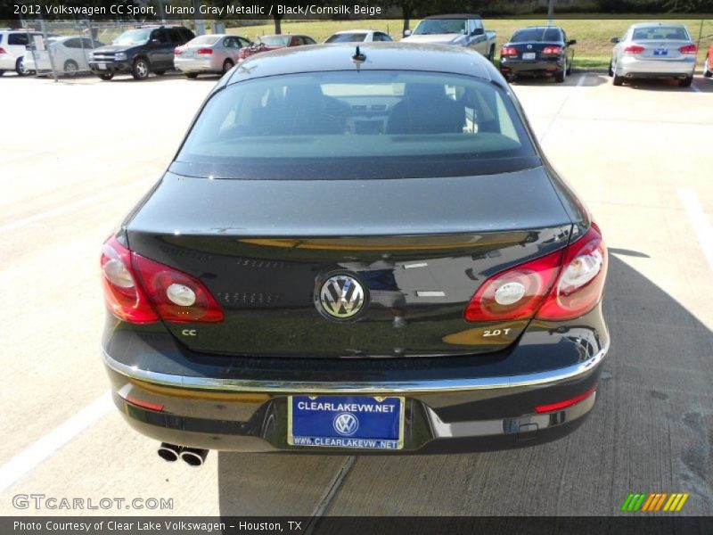Urano Gray Metallic / Black/Cornsilk Beige 2012 Volkswagen CC Sport