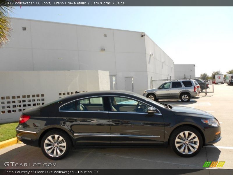 Urano Gray Metallic / Black/Cornsilk Beige 2012 Volkswagen CC Sport