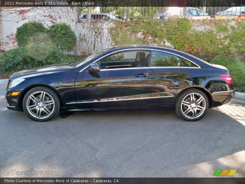 Black / Black 2011 Mercedes-Benz E 350 Coupe