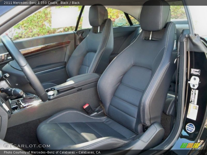  2011 E 350 Coupe Black Interior