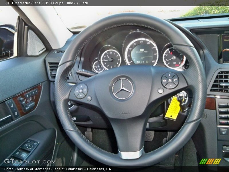 Black / Black 2011 Mercedes-Benz E 350 Coupe