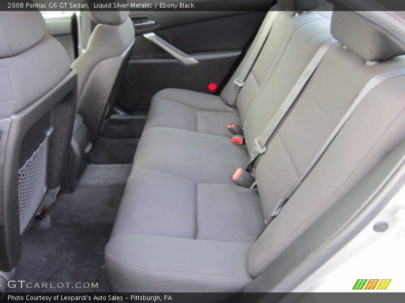 Liquid Silver Metallic / Ebony Black 2008 Pontiac G6 GT Sedan