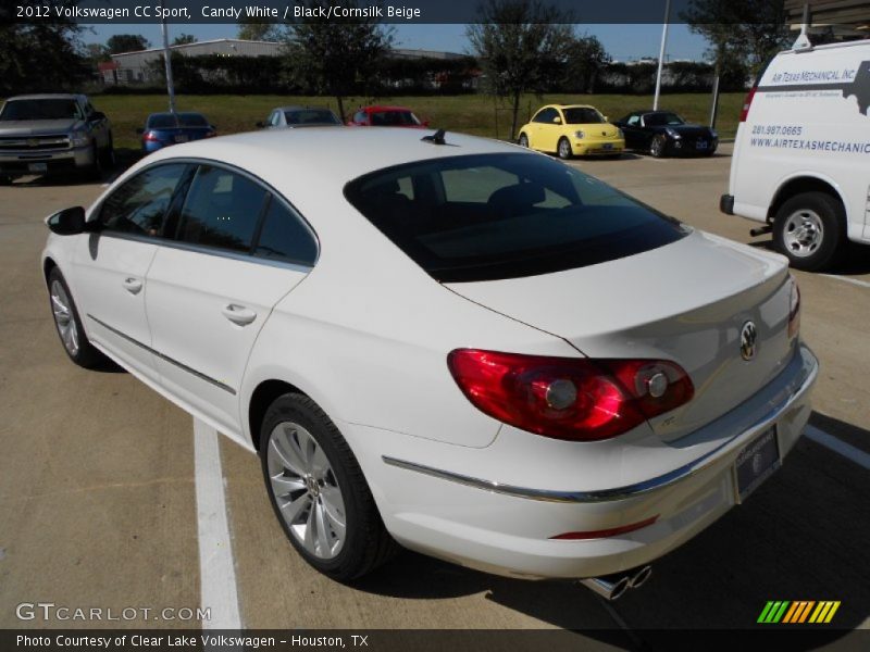 Candy White / Black/Cornsilk Beige 2012 Volkswagen CC Sport