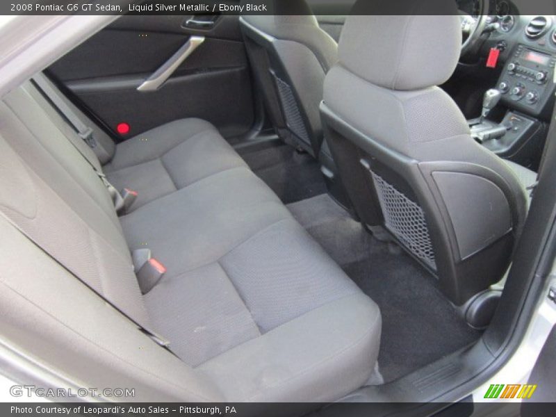 Liquid Silver Metallic / Ebony Black 2008 Pontiac G6 GT Sedan