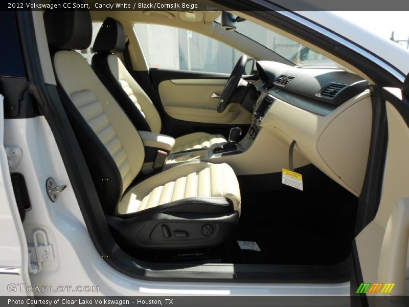 Candy White / Black/Cornsilk Beige 2012 Volkswagen CC Sport