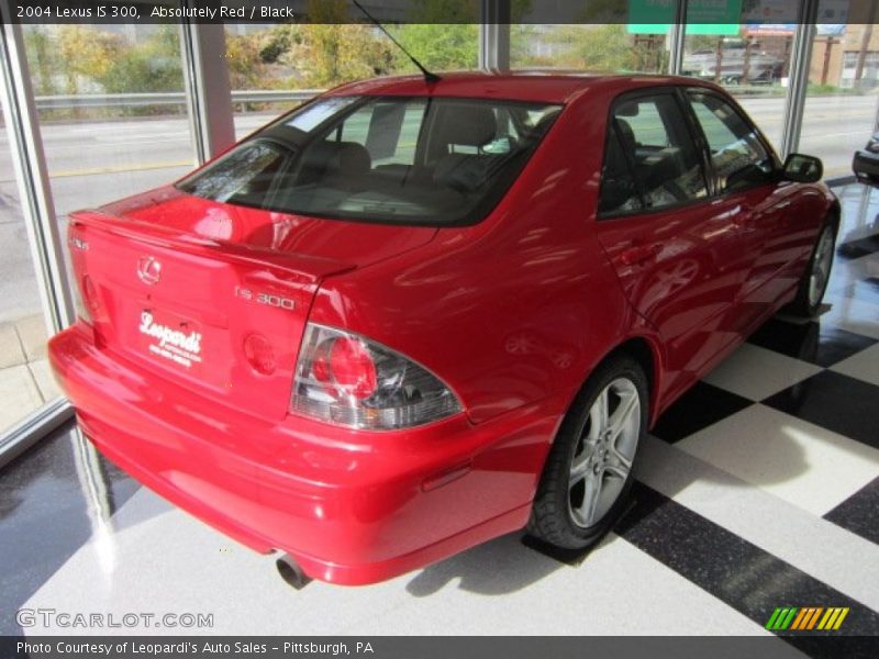 Absolutely Red / Black 2004 Lexus IS 300