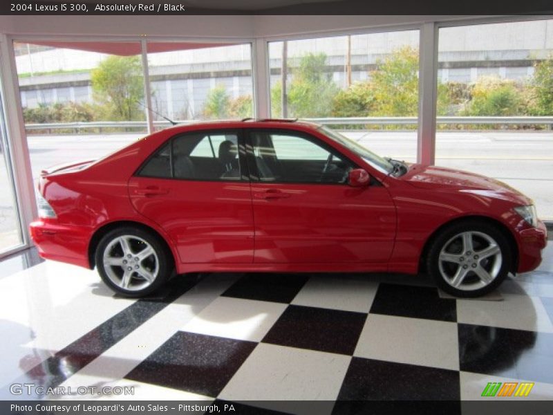 Absolutely Red / Black 2004 Lexus IS 300