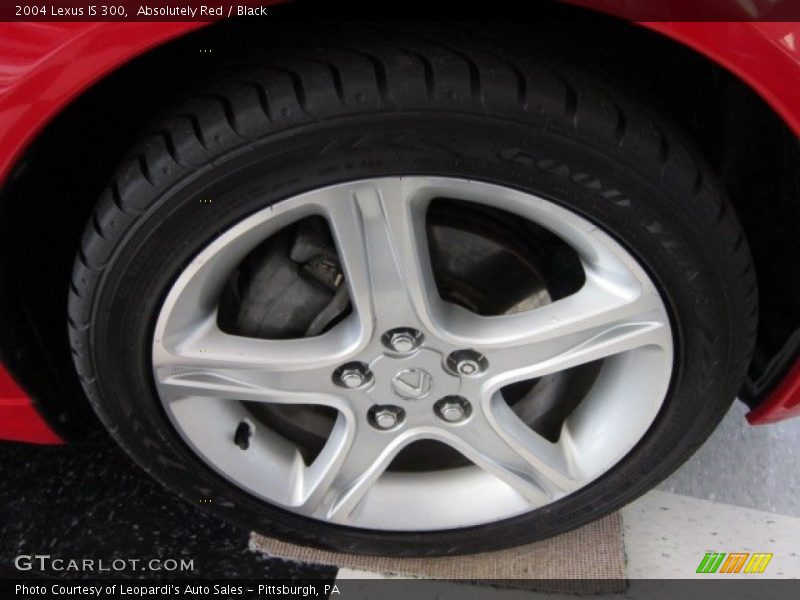 Absolutely Red / Black 2004 Lexus IS 300