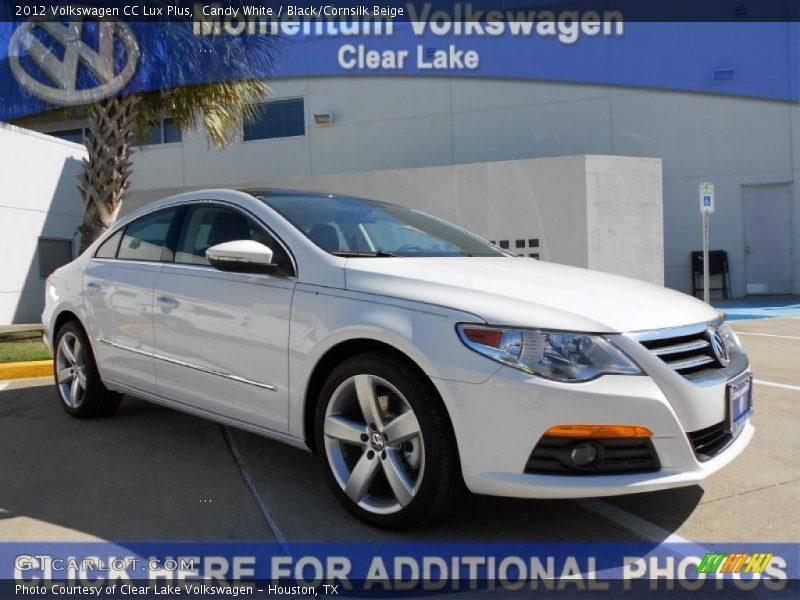 Candy White / Black/Cornsilk Beige 2012 Volkswagen CC Lux Plus
