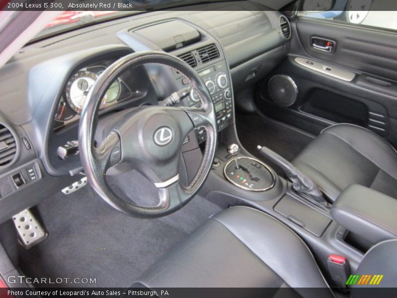 Absolutely Red / Black 2004 Lexus IS 300
