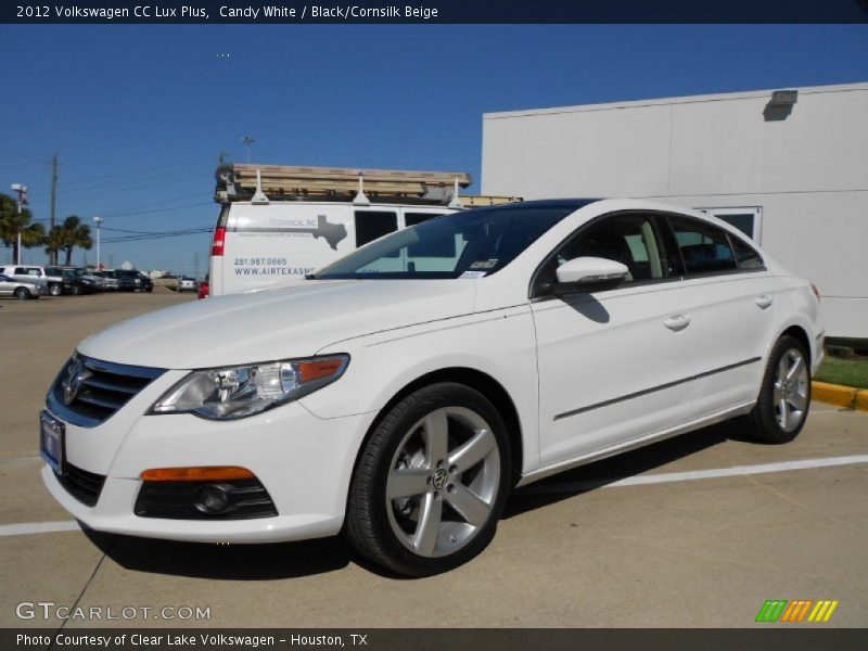 Candy White / Black/Cornsilk Beige 2012 Volkswagen CC Lux Plus