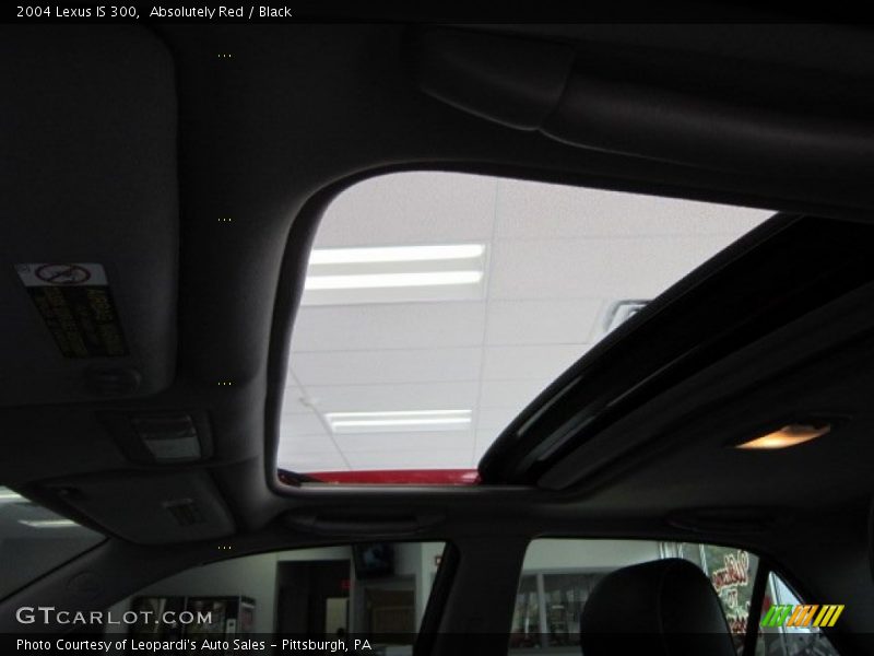 Absolutely Red / Black 2004 Lexus IS 300