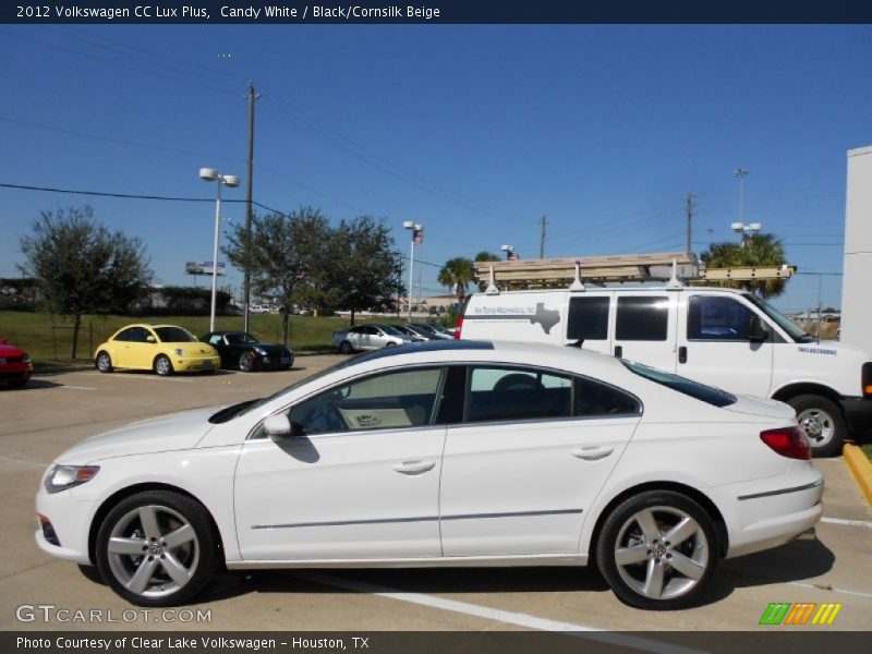Candy White / Black/Cornsilk Beige 2012 Volkswagen CC Lux Plus
