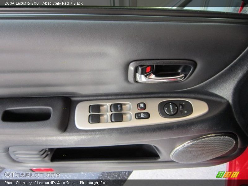 Absolutely Red / Black 2004 Lexus IS 300