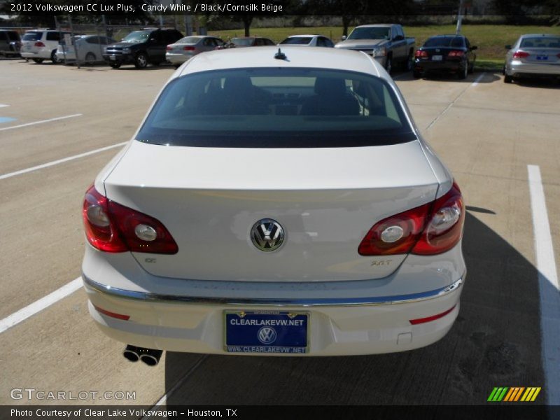 Candy White / Black/Cornsilk Beige 2012 Volkswagen CC Lux Plus