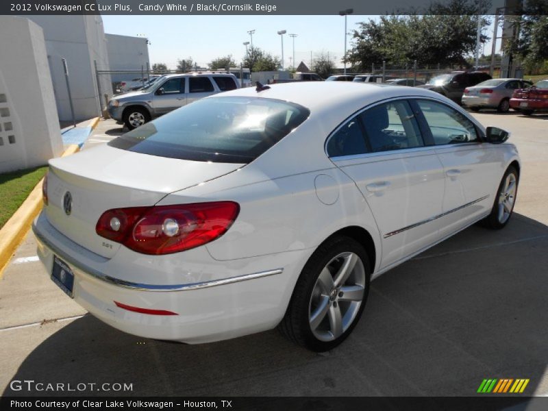 Candy White / Black/Cornsilk Beige 2012 Volkswagen CC Lux Plus