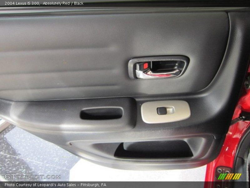 Absolutely Red / Black 2004 Lexus IS 300