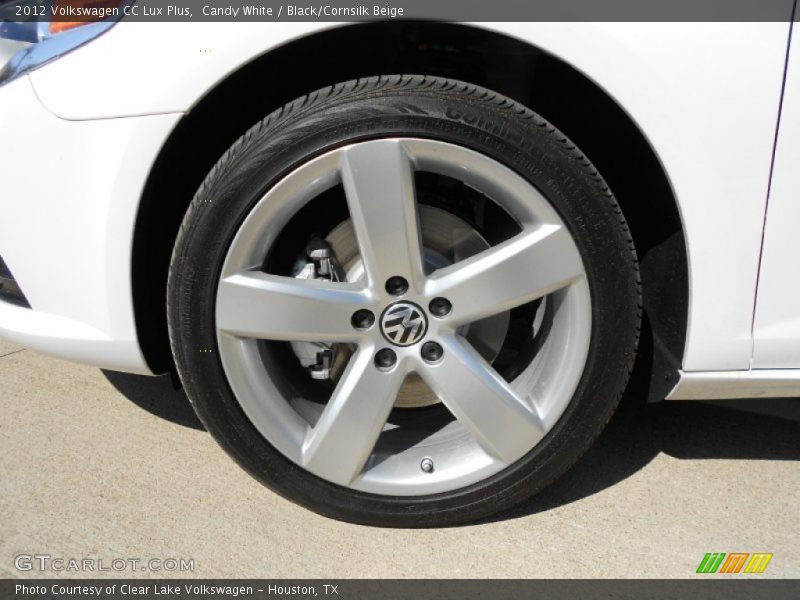 Candy White / Black/Cornsilk Beige 2012 Volkswagen CC Lux Plus
