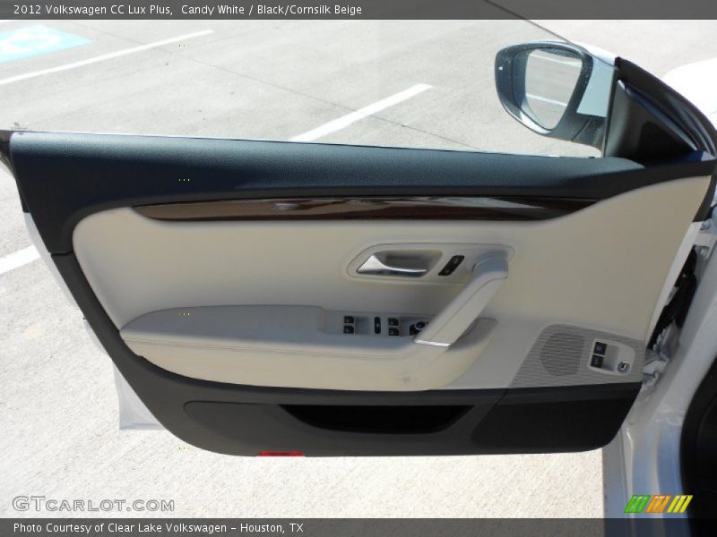 Candy White / Black/Cornsilk Beige 2012 Volkswagen CC Lux Plus