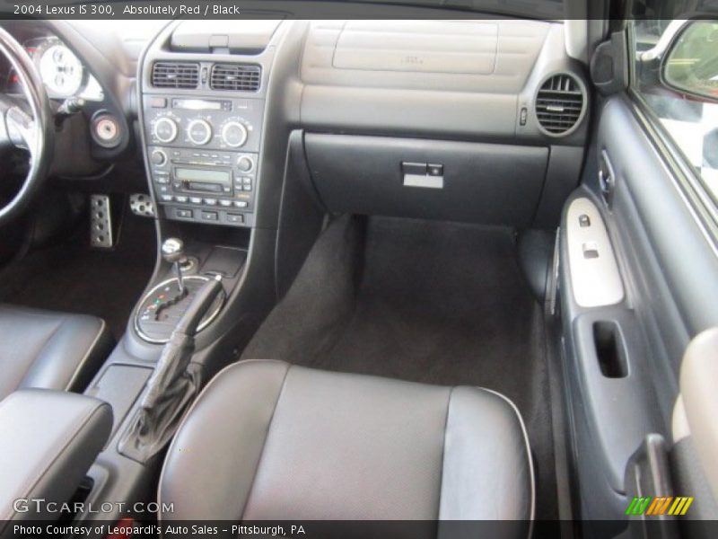 Absolutely Red / Black 2004 Lexus IS 300