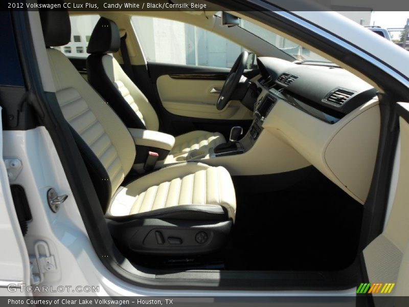 Candy White / Black/Cornsilk Beige 2012 Volkswagen CC Lux Plus