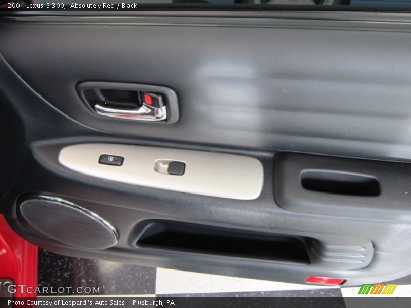 Absolutely Red / Black 2004 Lexus IS 300