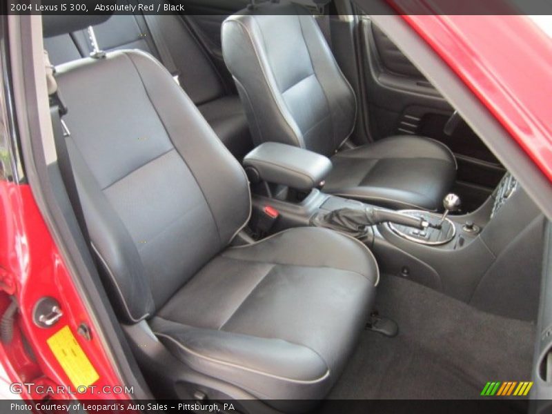 Absolutely Red / Black 2004 Lexus IS 300