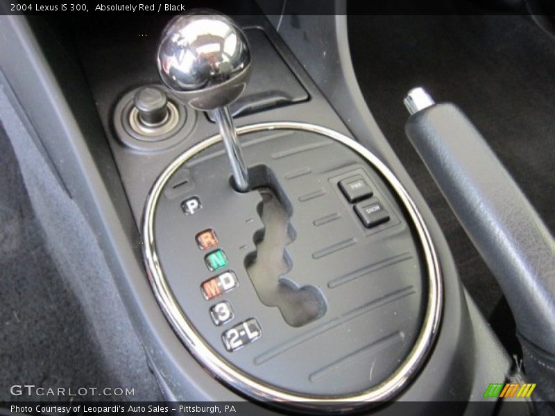 Absolutely Red / Black 2004 Lexus IS 300