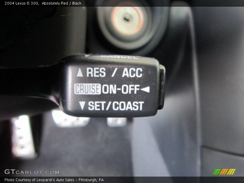 Absolutely Red / Black 2004 Lexus IS 300