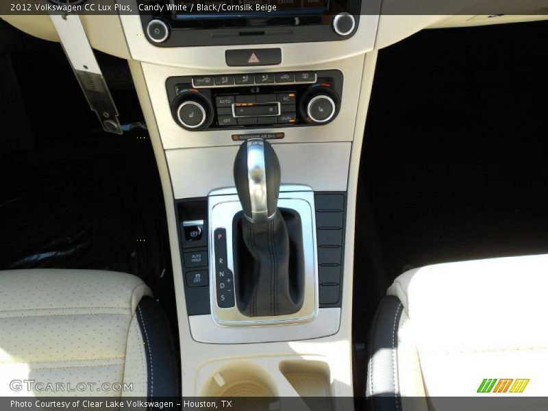 Candy White / Black/Cornsilk Beige 2012 Volkswagen CC Lux Plus