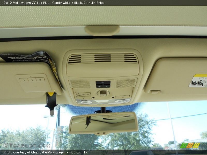 Candy White / Black/Cornsilk Beige 2012 Volkswagen CC Lux Plus