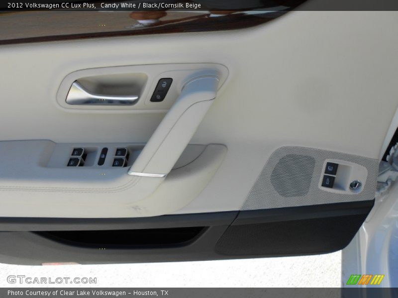 Candy White / Black/Cornsilk Beige 2012 Volkswagen CC Lux Plus