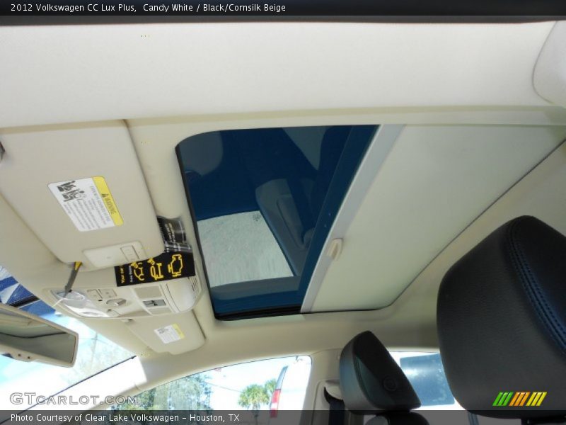 Candy White / Black/Cornsilk Beige 2012 Volkswagen CC Lux Plus