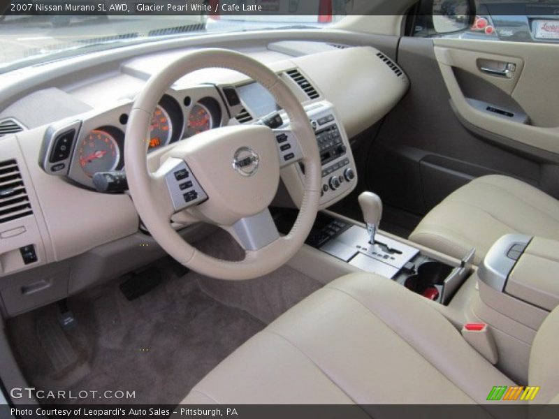 Glacier Pearl White / Cafe Latte 2007 Nissan Murano SL AWD