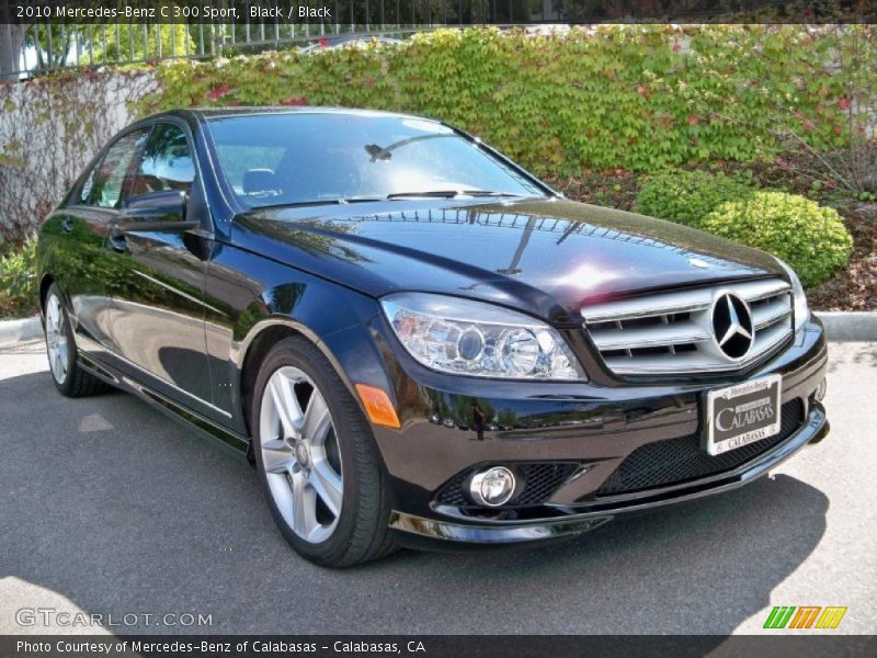 Black / Black 2010 Mercedes-Benz C 300 Sport