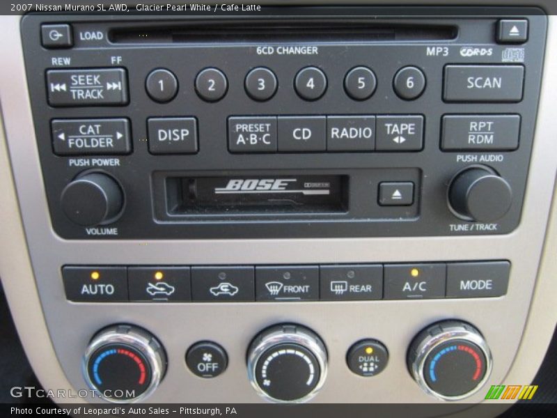 Glacier Pearl White / Cafe Latte 2007 Nissan Murano SL AWD