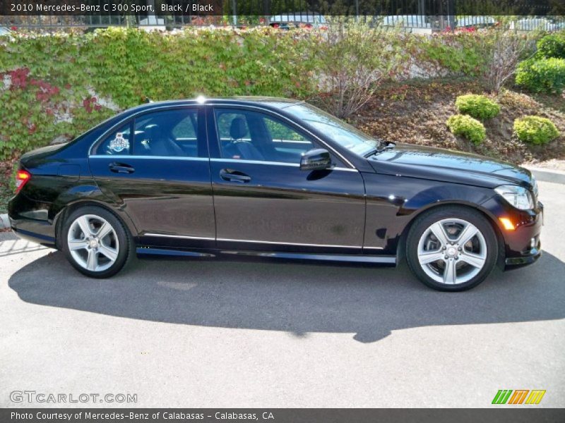 Black / Black 2010 Mercedes-Benz C 300 Sport