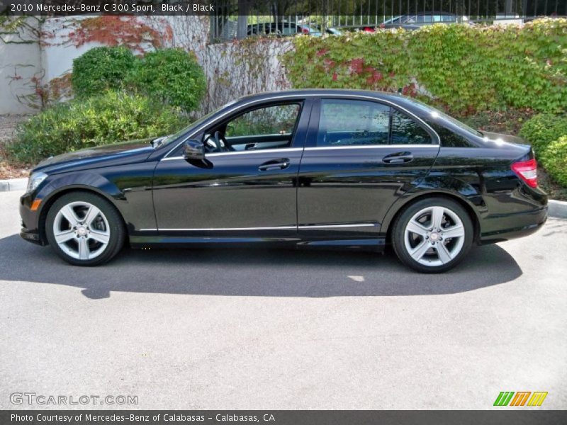 Black / Black 2010 Mercedes-Benz C 300 Sport
