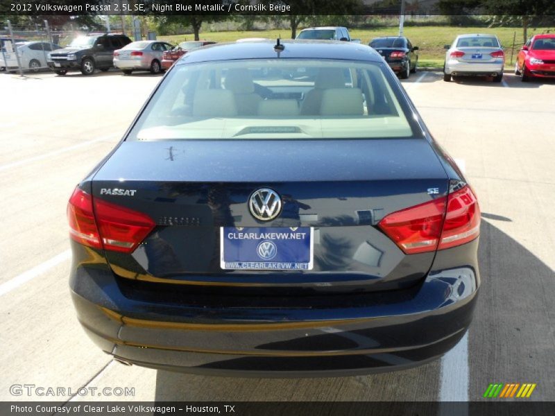 Night Blue Metallic / Cornsilk Beige 2012 Volkswagen Passat 2.5L SE
