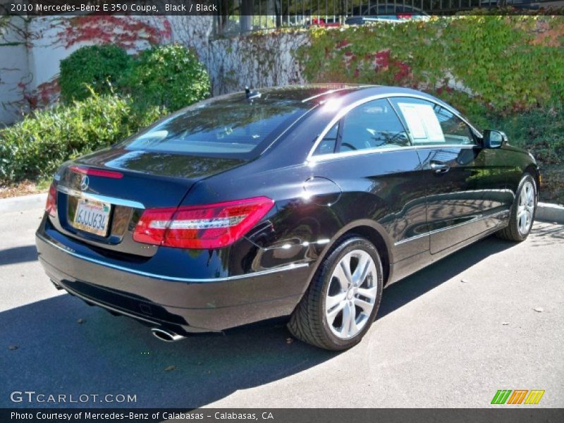 Black / Black 2010 Mercedes-Benz E 350 Coupe