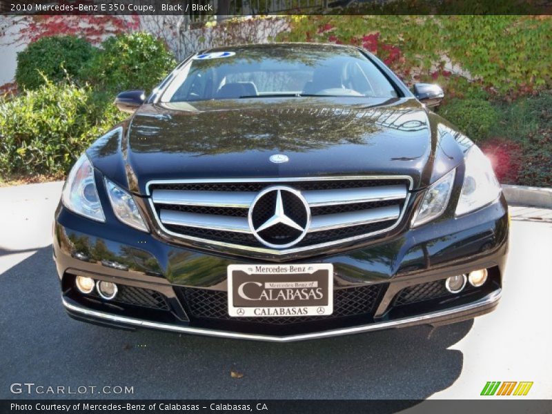 Black / Black 2010 Mercedes-Benz E 350 Coupe