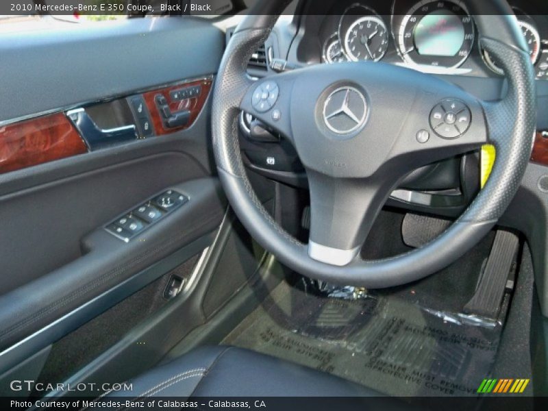 Black / Black 2010 Mercedes-Benz E 350 Coupe