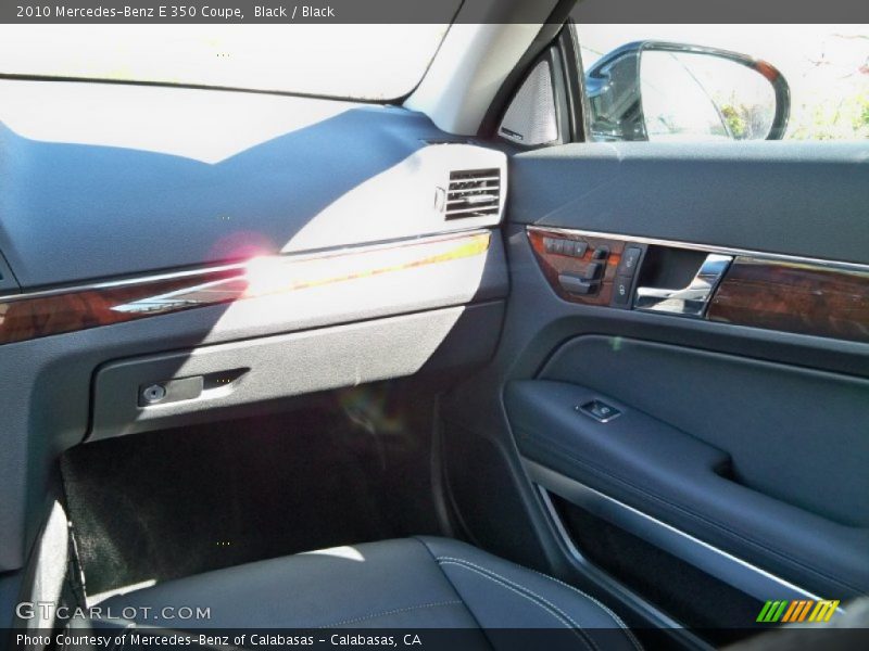 Black / Black 2010 Mercedes-Benz E 350 Coupe