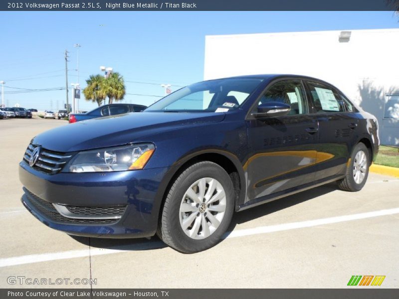 Night Blue Metallic / Titan Black 2012 Volkswagen Passat 2.5L S