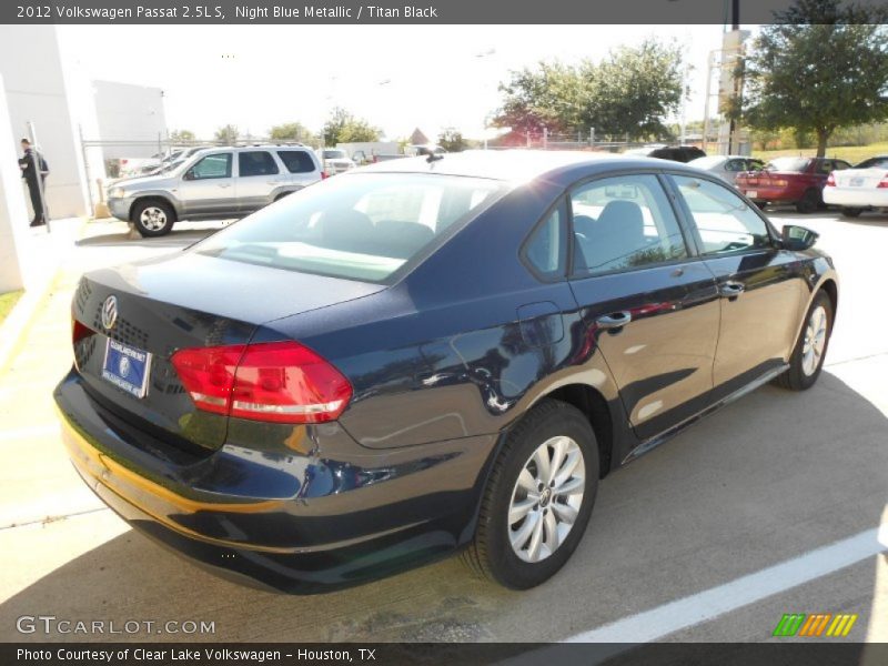 Night Blue Metallic / Titan Black 2012 Volkswagen Passat 2.5L S