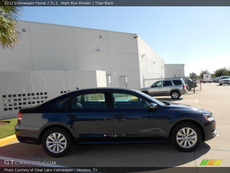 Night Blue Metallic / Titan Black 2012 Volkswagen Passat 2.5L S