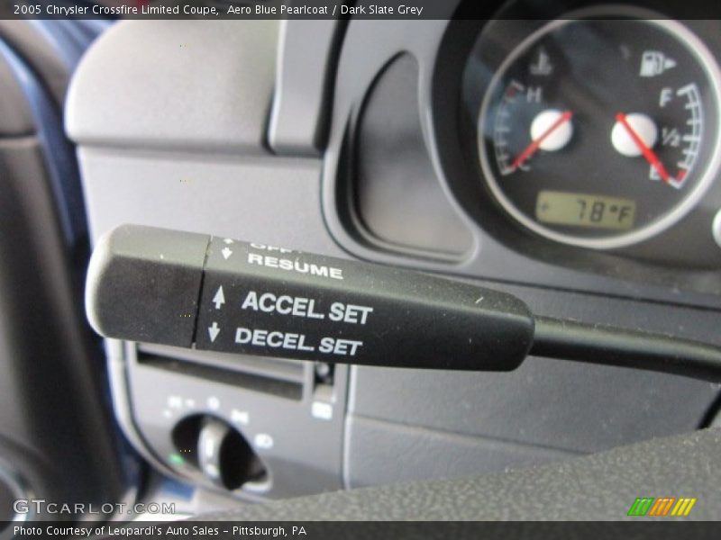 Controls of 2005 Crossfire Limited Coupe