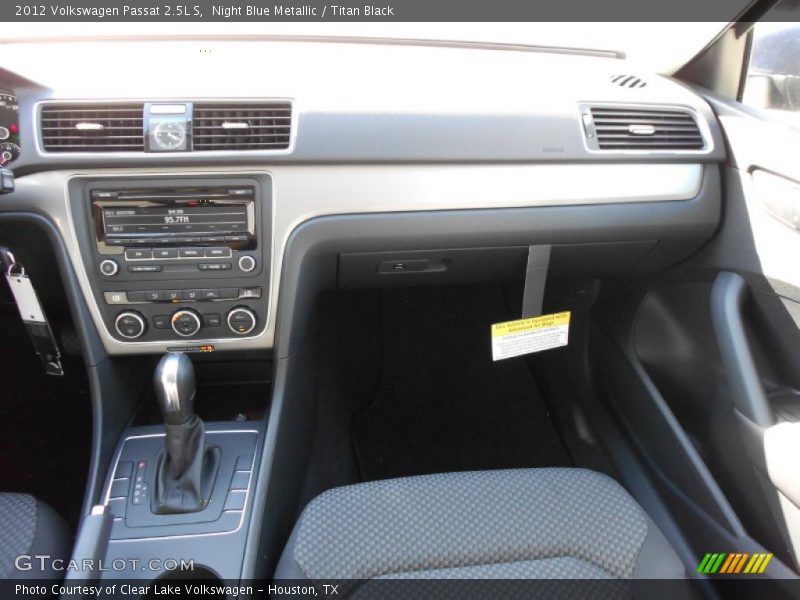 Night Blue Metallic / Titan Black 2012 Volkswagen Passat 2.5L S