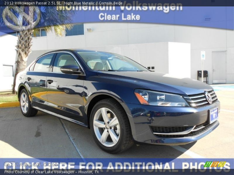 Night Blue Metallic / Cornsilk Beige 2012 Volkswagen Passat 2.5L SE